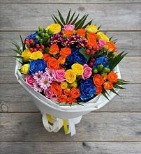 Букет цветов из:  Розы и Хризантемы #REPLACE_PRED# Новоизобильном