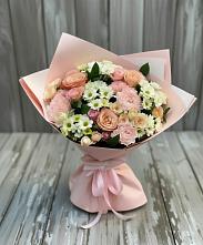 Букет цветов из:  Гвоздики, Розы и Хризантемы в Новоизобильном
