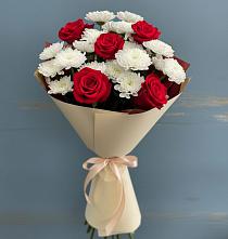 Букет цветов из:  Розы и Хризантемы в Новоизобильном