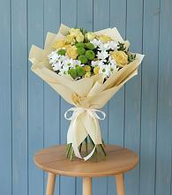 Букет цветов из:  Хризантемы и Розы #REPLACE_PRED# Новоизобильном