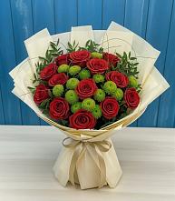 Букет цветов из:  Розы и Хризантемы в Новоизобильном