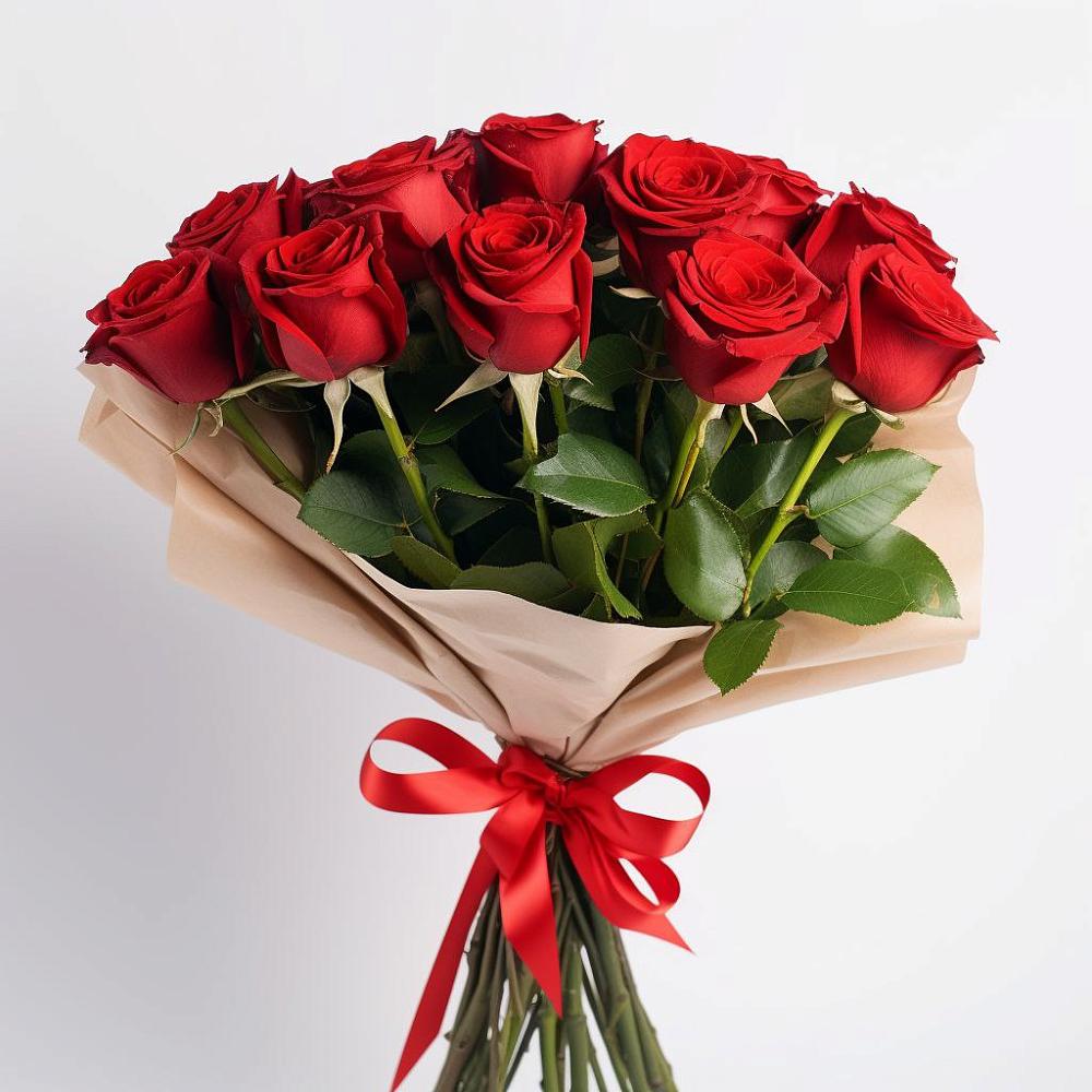 Букет 11 Красных роз Эдлесс Лав в Новоизобильном
